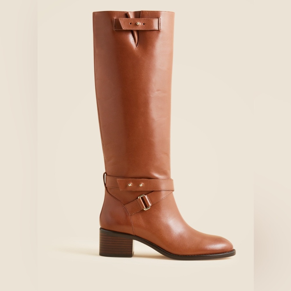 NEW J. CREW Leather Knee-High Boots
